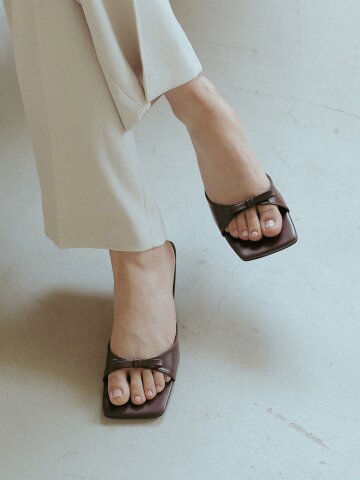 ljh06-3 Petit Ribbon Mules - 5 Colors