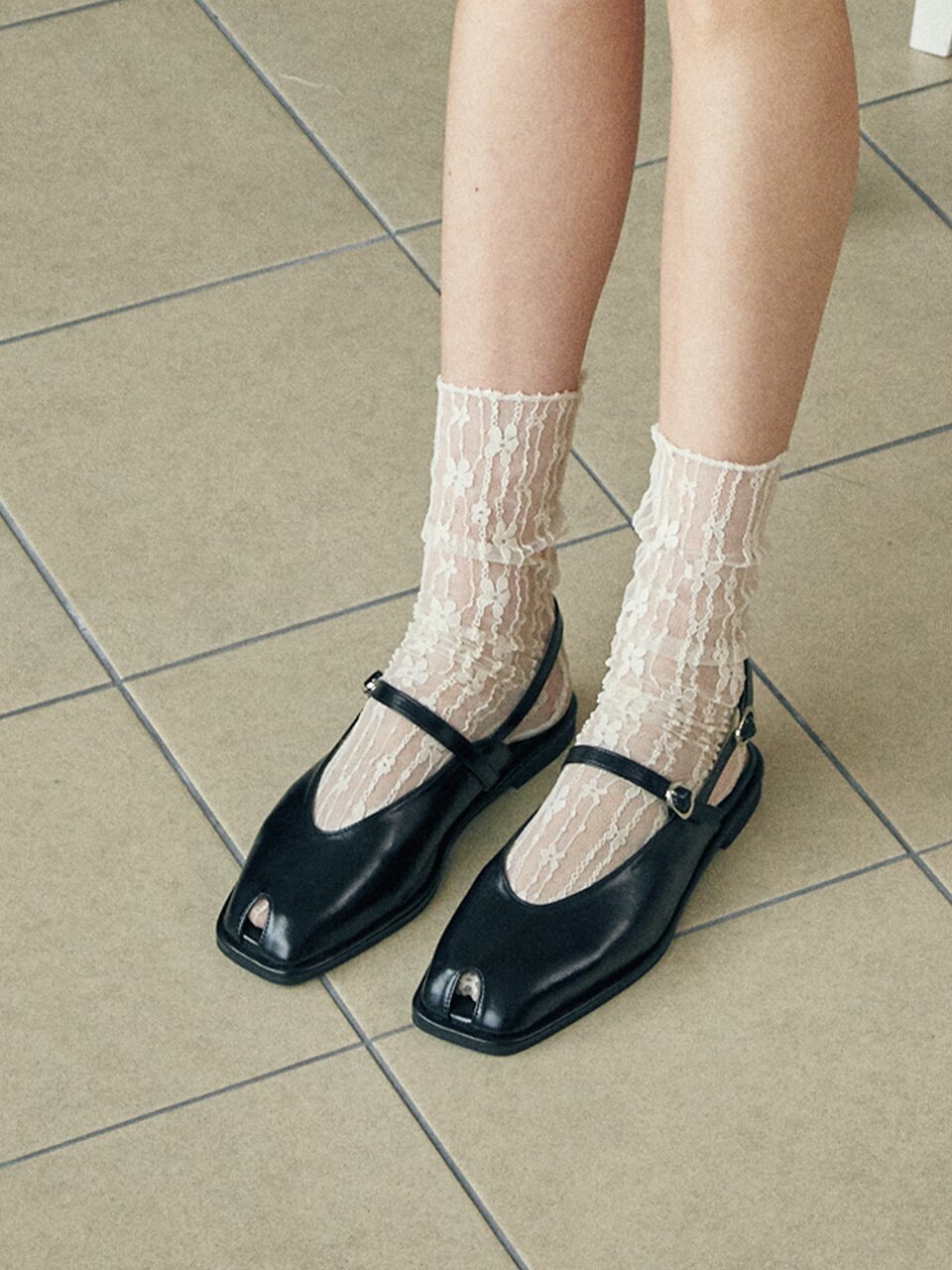 ljh108-7 Peek Maryjane Sandals - 3 Colors