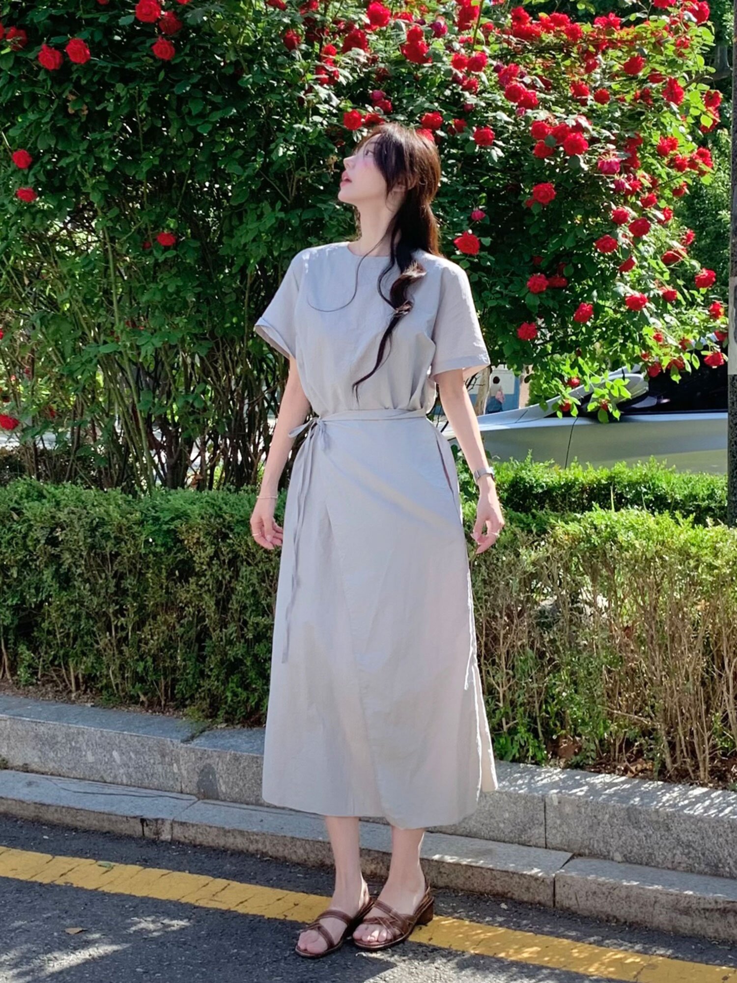 [연우님 Pick] WRAP STYLE LONG DRESS 3 COLORS