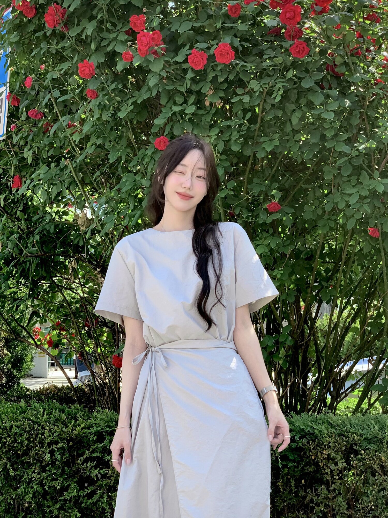 [연우님 Pick] WRAP STYLE LONG DRESS 3 COLORS
