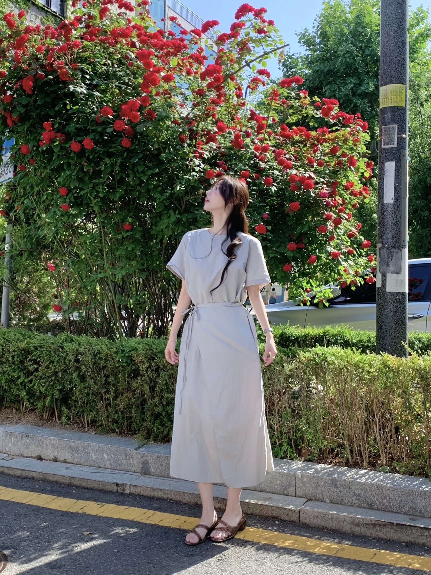 [연우님 Pick] WRAP STYLE LONG DRESS 3 COLORS