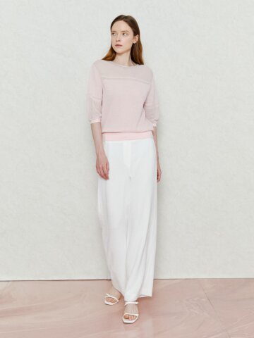 라이트 스트레이트핏 밴딩 팬츠 