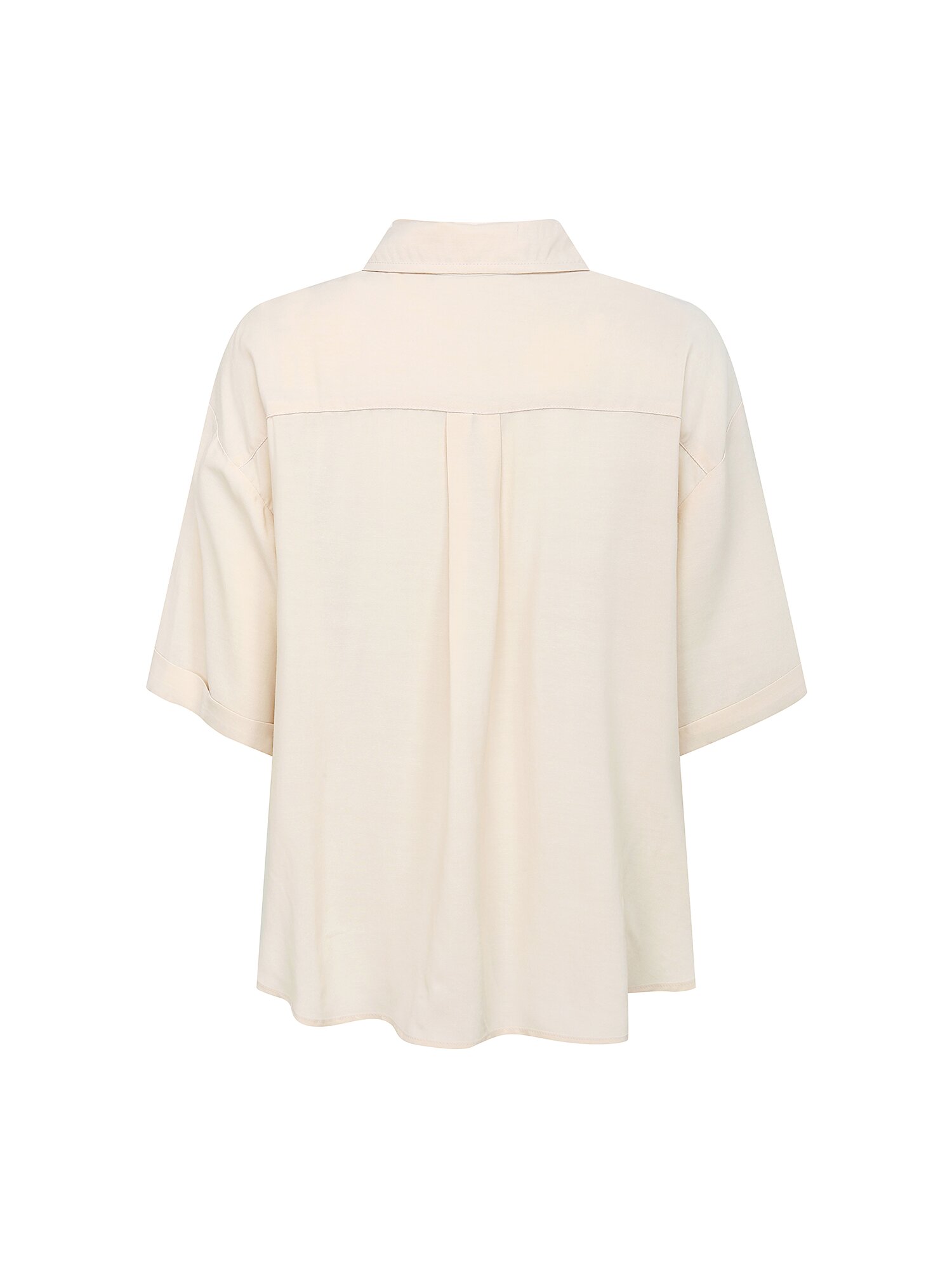 루즈핏 패치 포켓 블라우스 (LIGHT BEIGE)