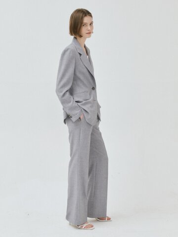 레직기 슬림 부츠컷 팬츠 