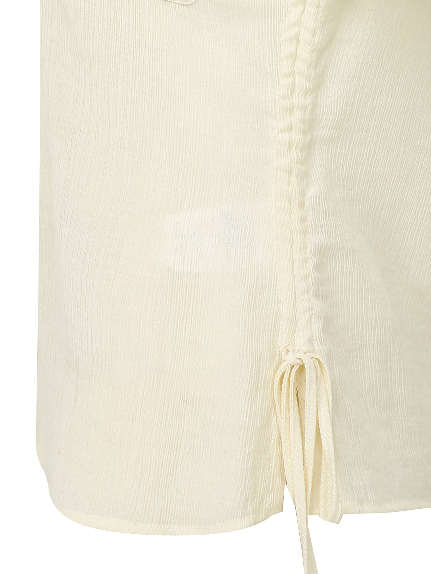 시스루 사이드 셔링 블라우스 (YELLOW)