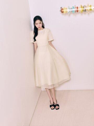 스퀘어넥 원피스 +블라우스 세트 