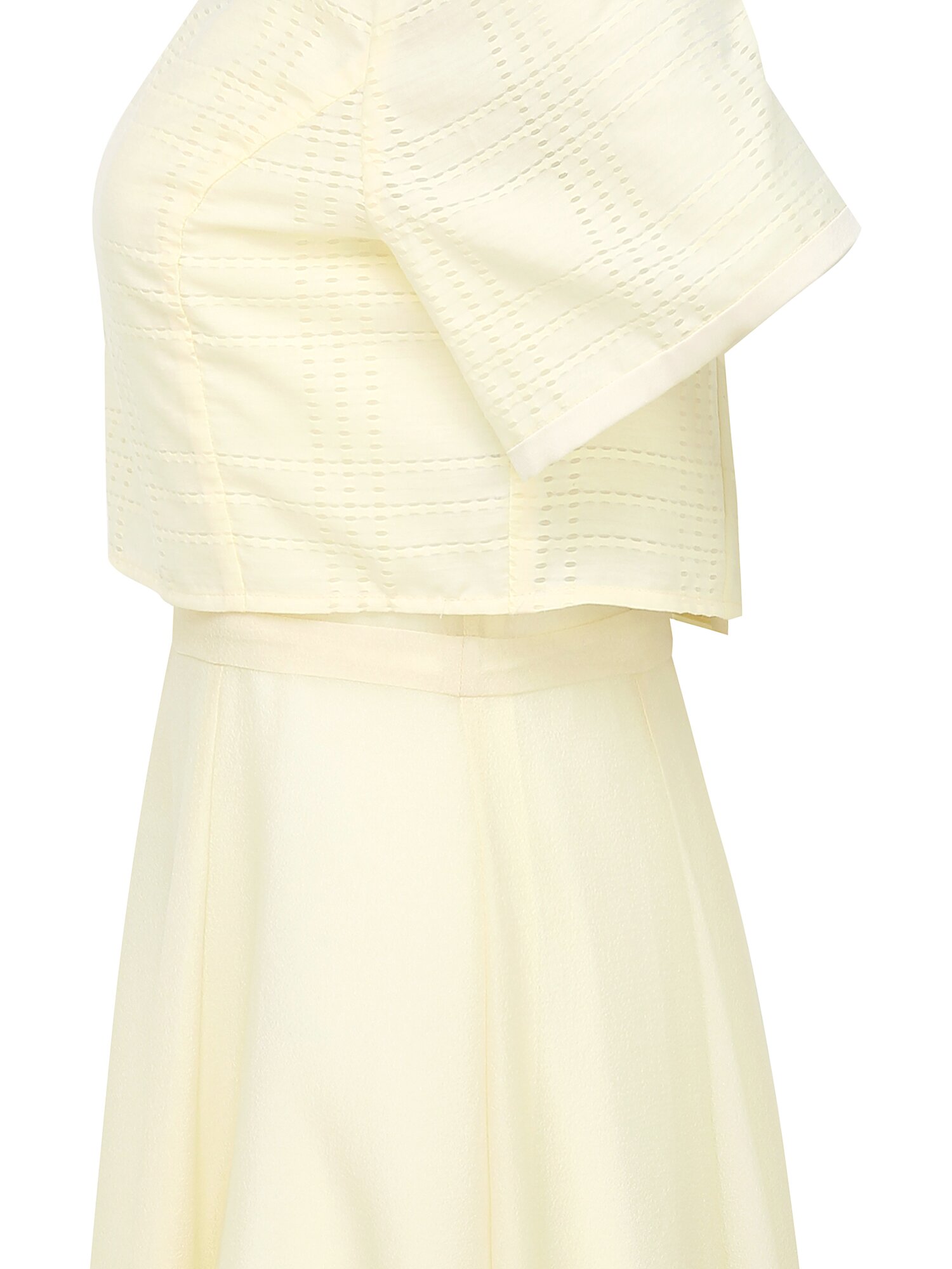 스퀘어넥 원피스 +블라우스 세트 (YELLOW)