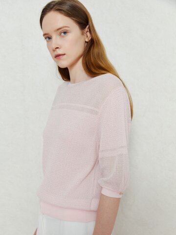 코튼웨이브 펄 소프트 니트 