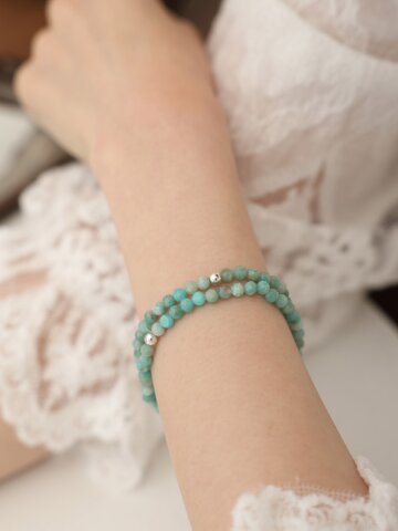 루아린 천연석 원석팔찌 행운 소원 탄생석 비즈팔찌