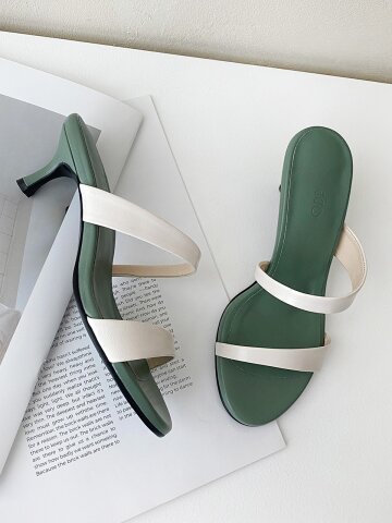 라일리 투톤 뮬_olive 5/6/7/8cm ODR219157