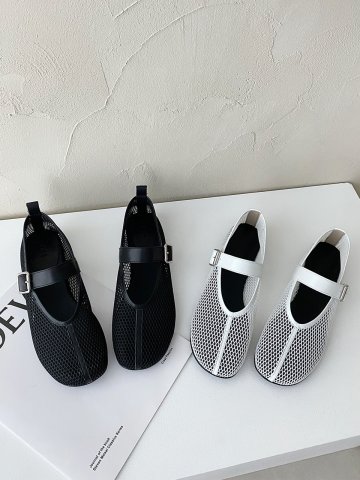 메쉬 메리제인 샌들 플랫_2color ODRD24048