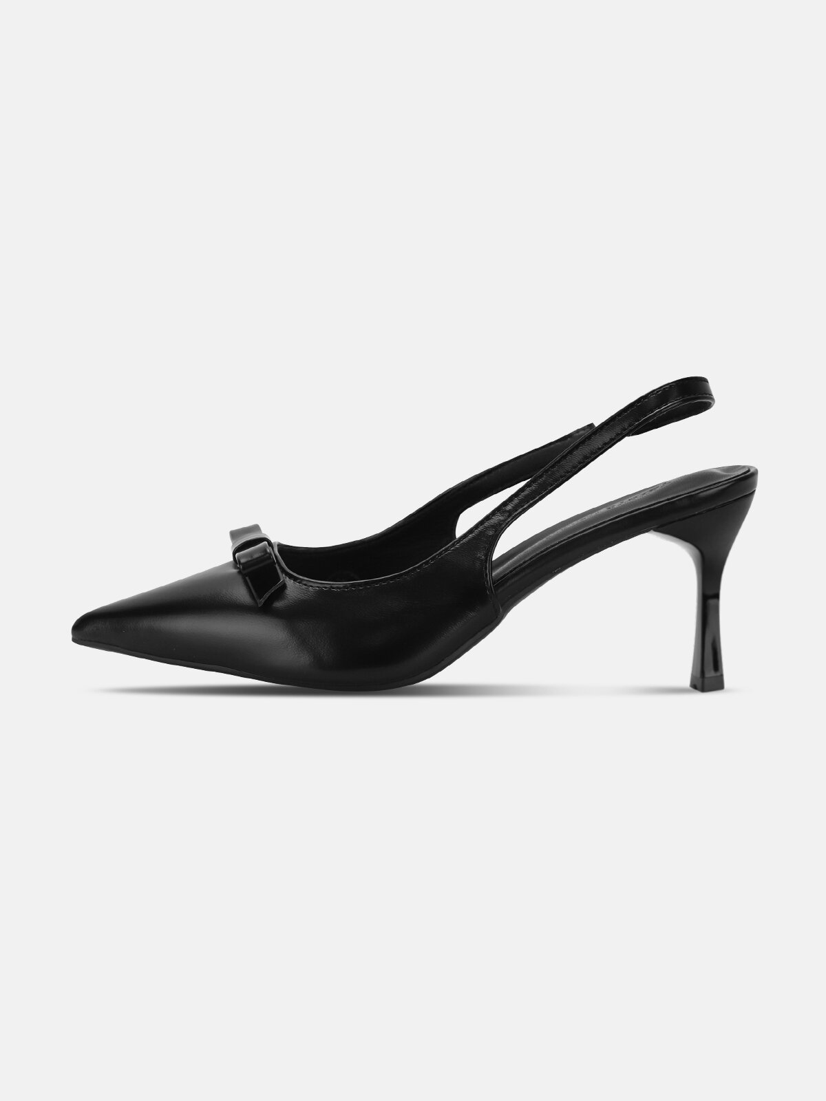 여성 리본 스틸레토힐 슬링백 하이힐 정장구두 하객룩 LSS608