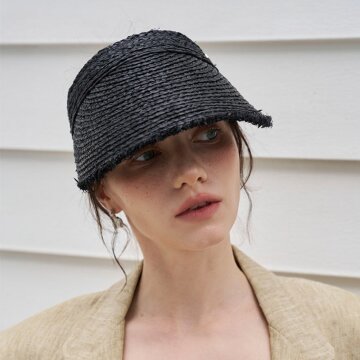 내추럴 라탄 브레이드 선바이저 블랙 SV045BK