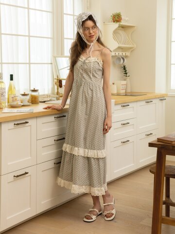 DD_Double lace hem dress_BLUE