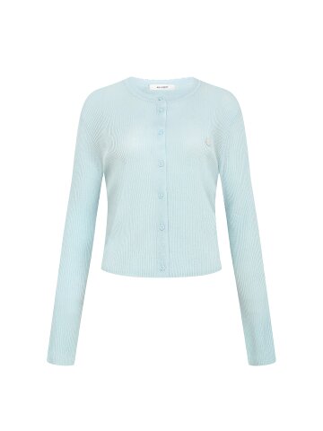 린넨 시스루 라운드넥 가디건 