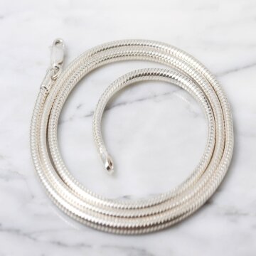 스넥 2.5mm 은목걸이