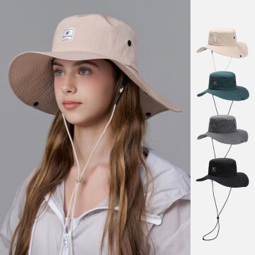 그린라벨 립스탑 라이트 와이드 버킷햇 밸버튼 (4 colors)