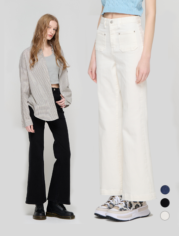 슬림 부츠컷 데님팬츠 (3COLOR)