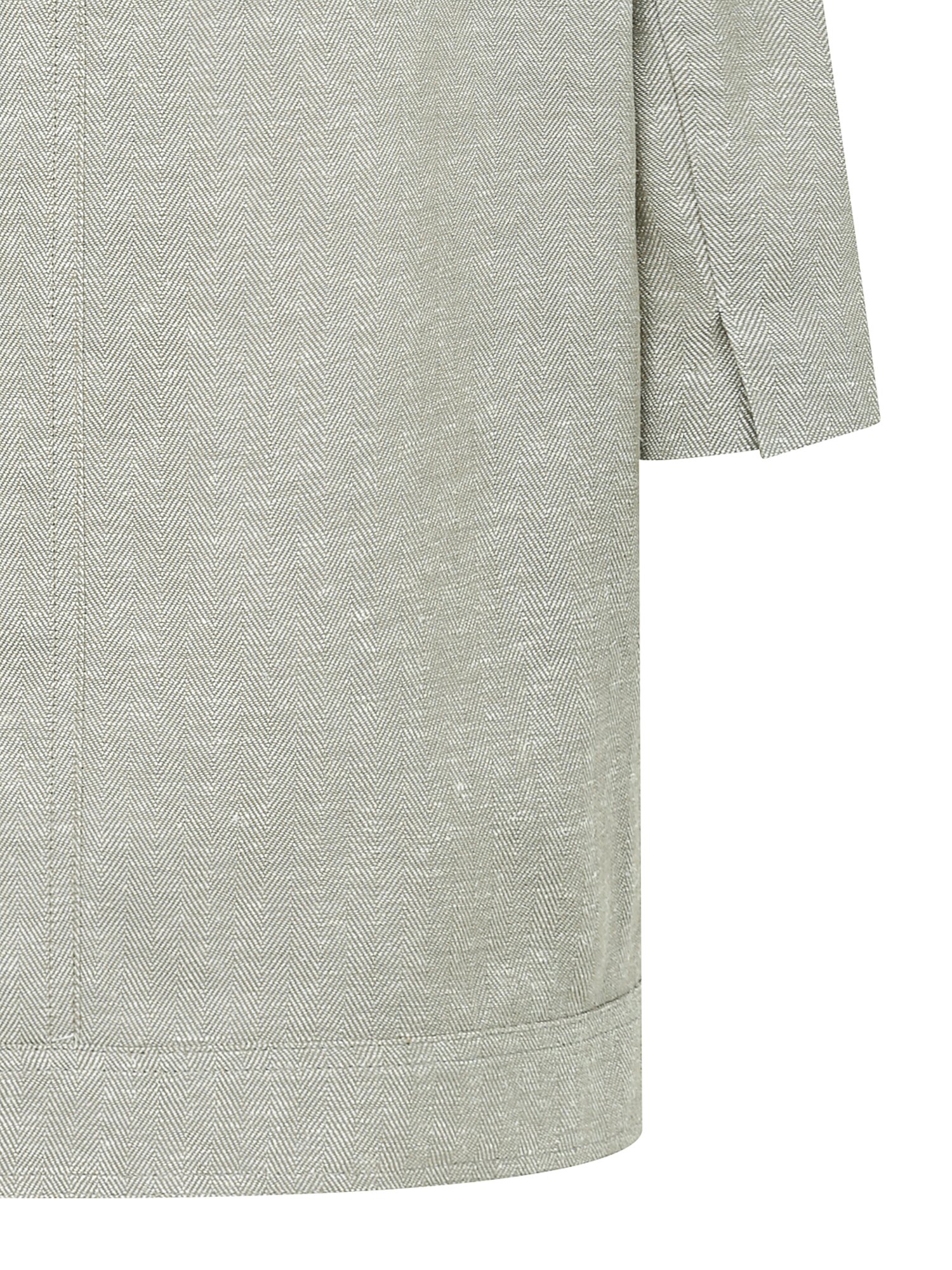 린넨 헤링본 아웃 포켓 재킷 (KHAKI)
