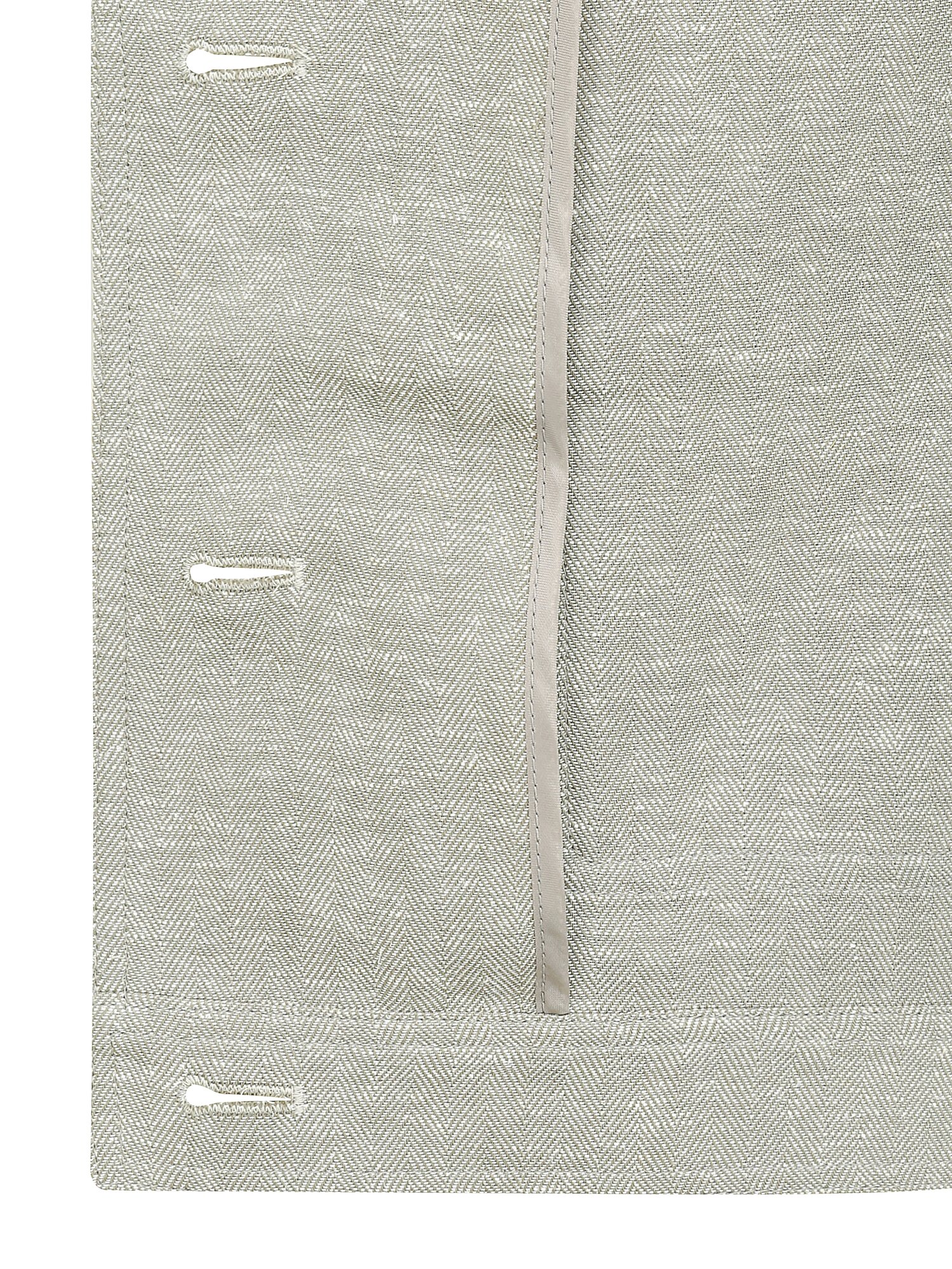 린넨 헤링본 아웃 포켓 재킷 (KHAKI)