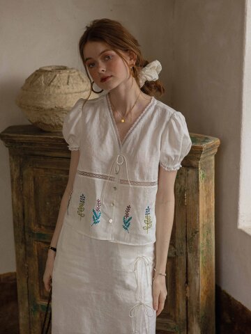 DA_Embroidery pattern lace top