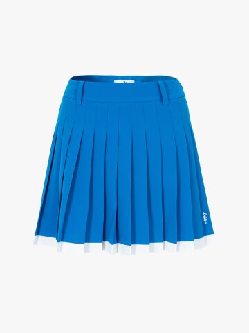 컬러 블럭 플리츠 큐롯 스커트 (블루)