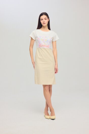 [KYM] 플라워 프린팅 프리미엄 실켓 원피스