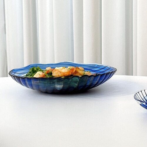 [아르다캠] 가리비 접시 26cm 블루