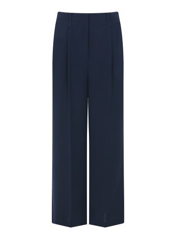 원턱 사이드 라인 와이드 팬츠 