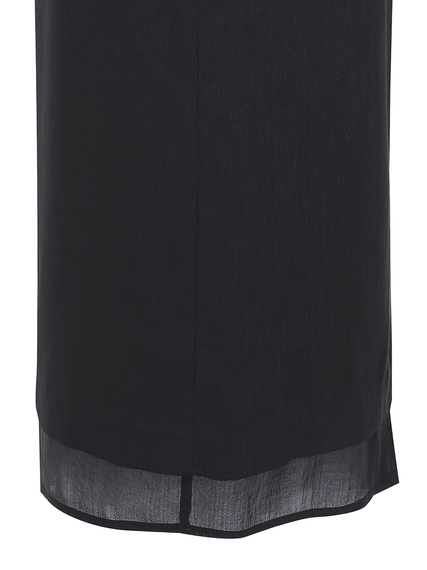 시스루 헴 H라인 스커트 (NAVY)