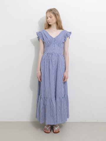 WD_Blue vertical stripes dress