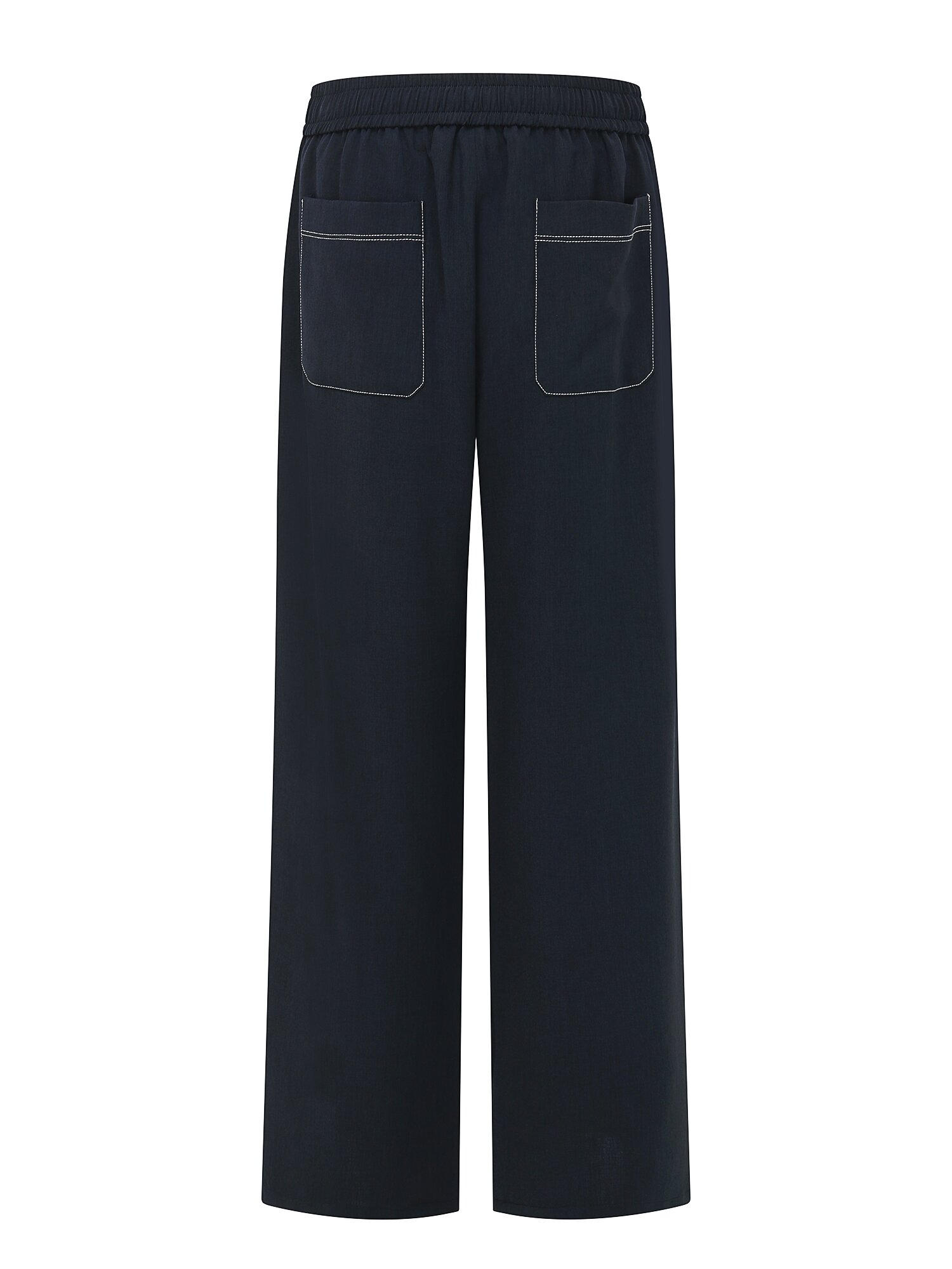 스티치 스트링 백 밴딩 팬츠 (DARK INDIGO)