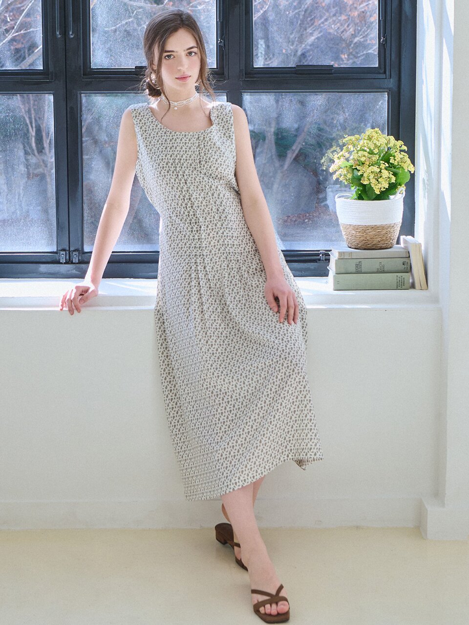[10차][노정의 PICK] Pintuck long sleeveless dress_4 Colors