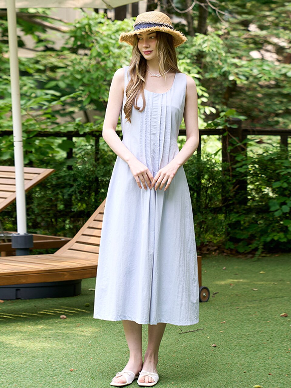 [10차][노정의 PICK] Pintuck long sleeveless dress_4 Colors