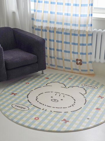 토마토베어 원형 층간소음매트