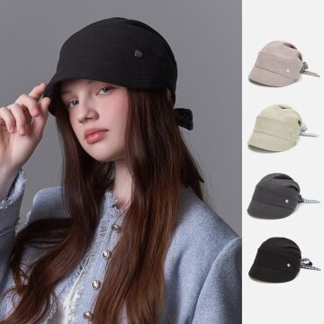 체크 숏챙 셔링햇 로클리 (4 colors)