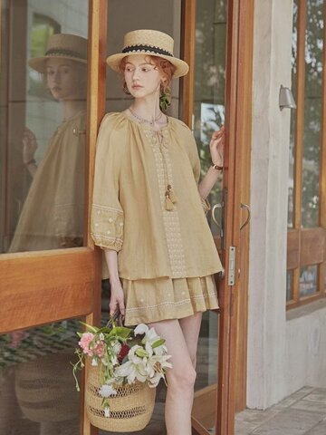 PM_Embroidery summer skirt