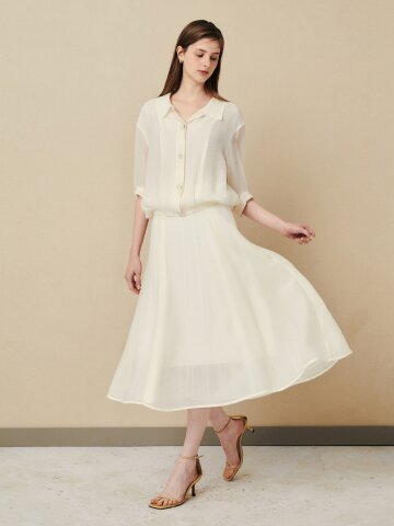 플로우 무드 롱 스커트 