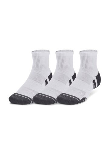 언더아머 UA 퍼포먼스 테크 3팩 쿼터삭스 화이트 1379510-100