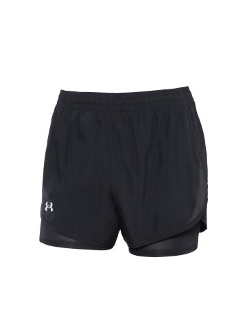 [언더아머] UA 여성 플라이바이 투인원 쇼츠 블랙 1382440-001