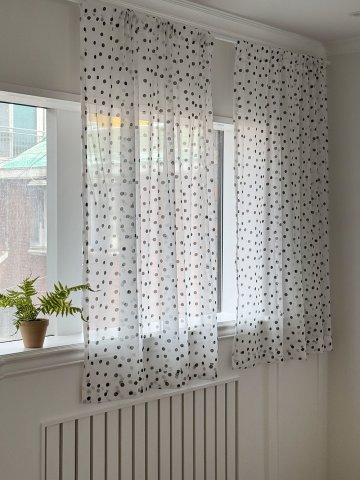 엔젤 도트 여름 쉬폰 커튼 2COLOR