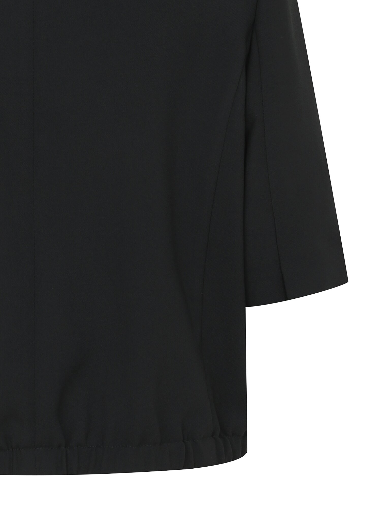 미니멀 백 밴딩 크롭 재킷 (BLACK)