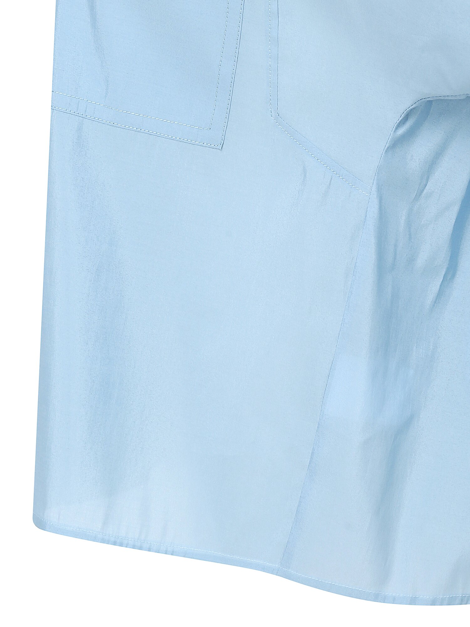 오간자 백 플리츠 블라우스 (SKY BLUE)