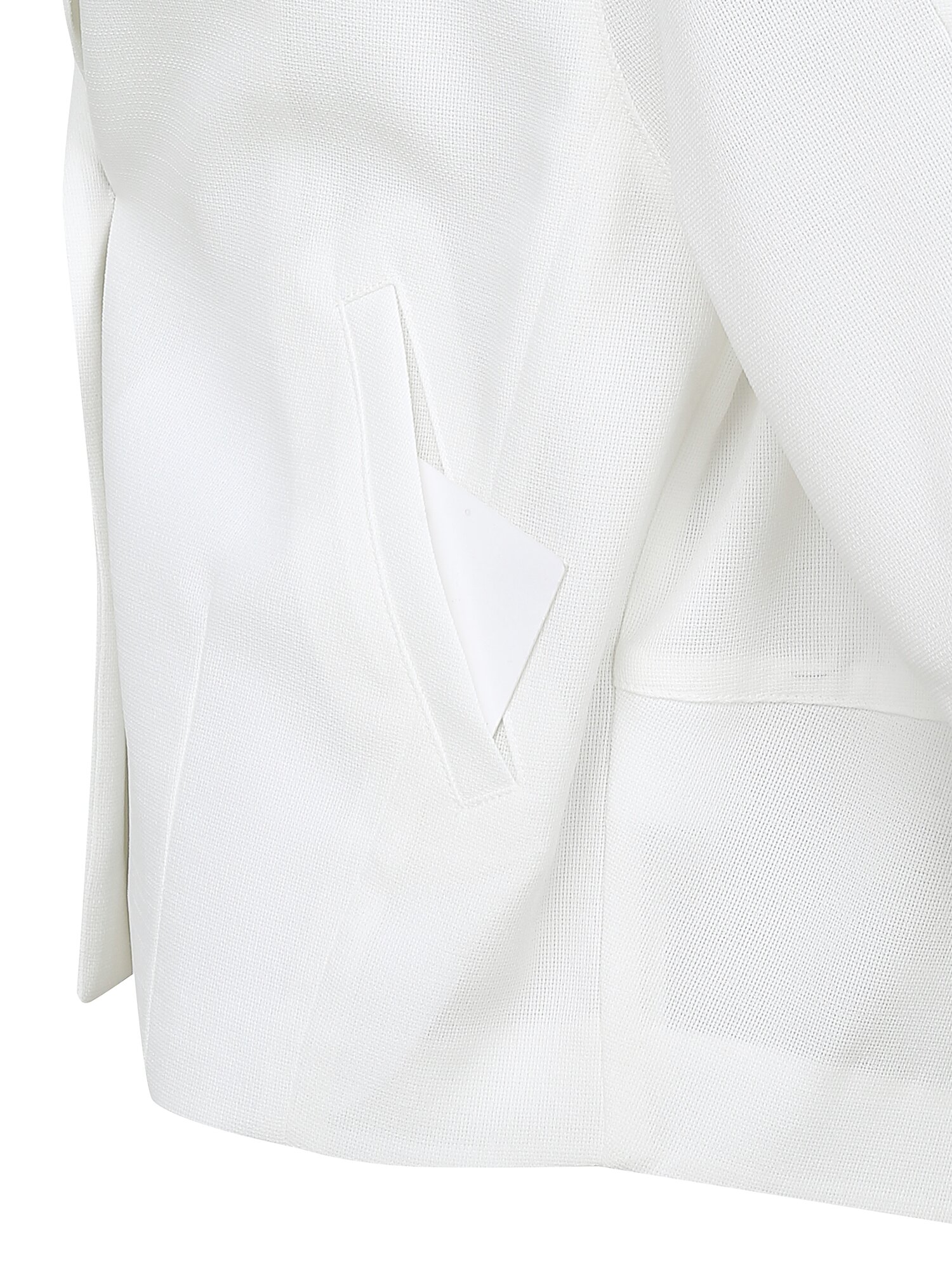 루즈핏 칼라리스 라펠 재킷 (WHITE)