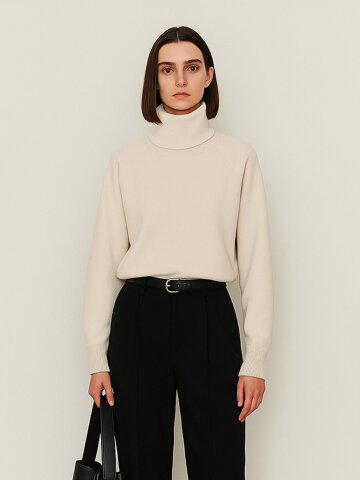 캐시미어 울 블랜드 투톤 터틀넥_DPKT210801