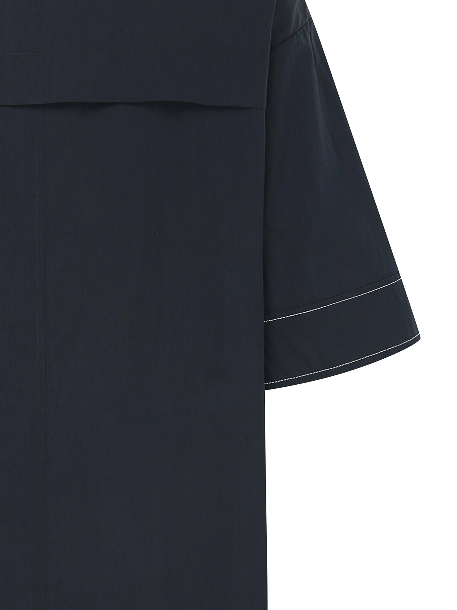 아웃 포켓 오픈 칼라 원피스 (NAVY)