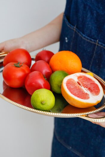 산마르코 골드 타원형트레이 35