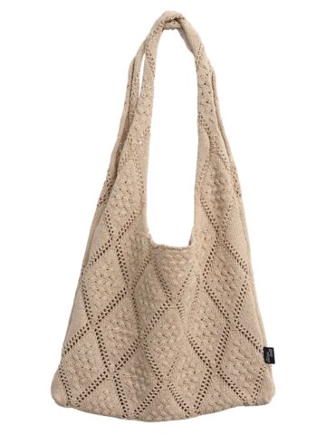 Cozy Crochet Bag - Beige