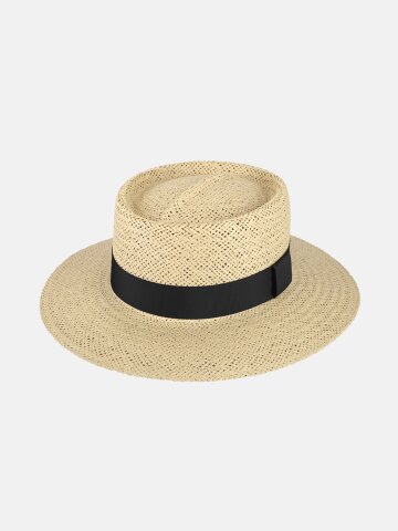 여성 보터햇 여름 휴양지 바캉스 페도라 바우햇 플랫 모자 파나마햇 LAN002