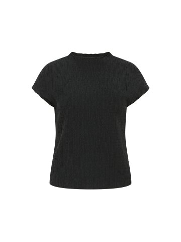 코튼 크링클 캡 슬리브 티셔츠 